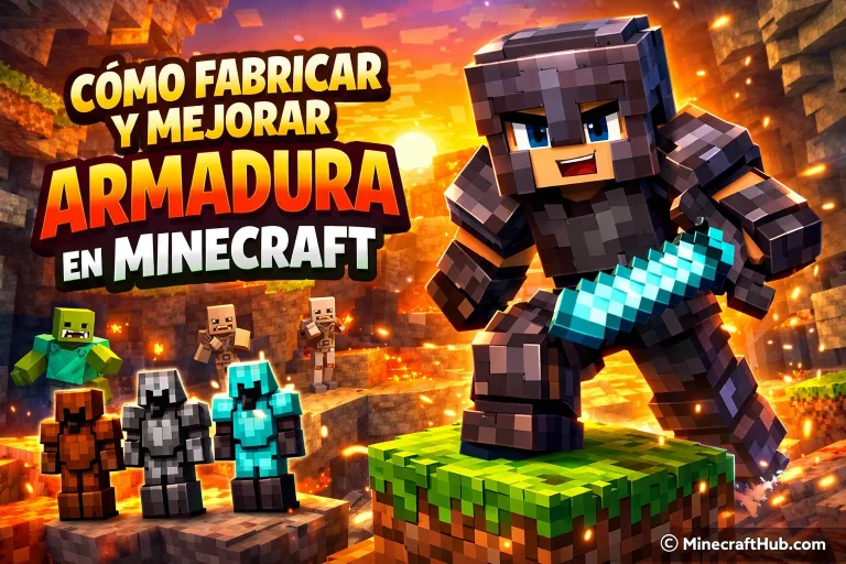 Cómo Fabricar y Mejorar Armadura en Minecraft