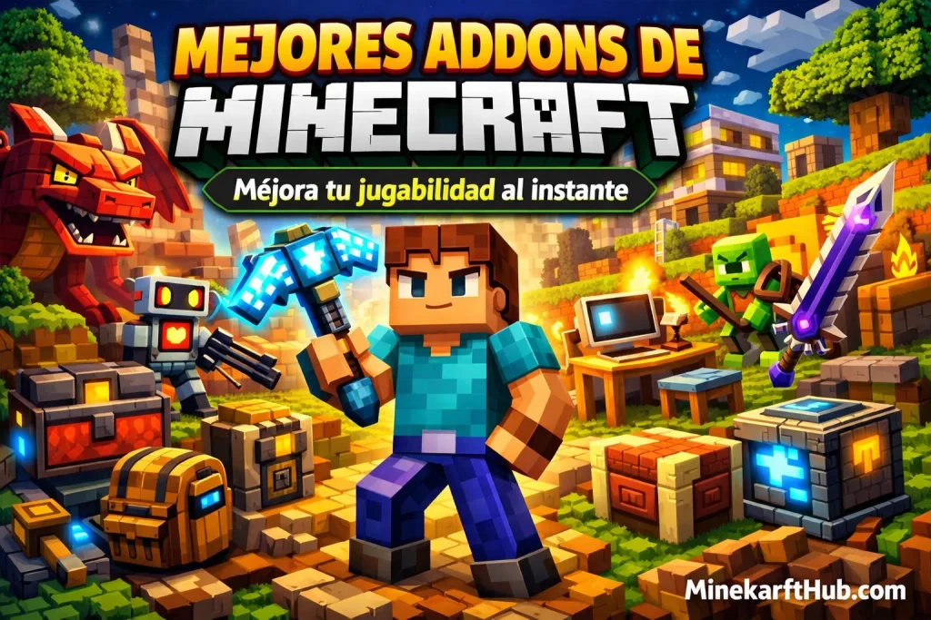 Guía Definitiva de Addons de Minecraft para Jugar Mejor