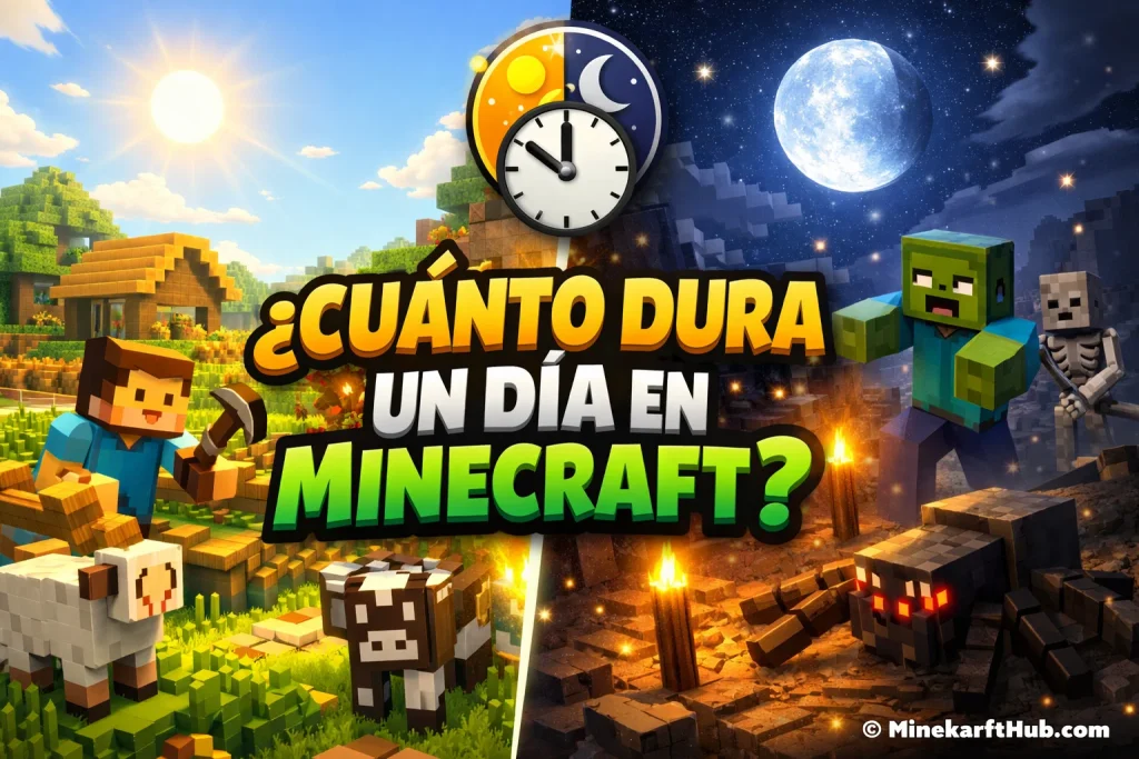 ¿Cuánto dura un día en Minecraft